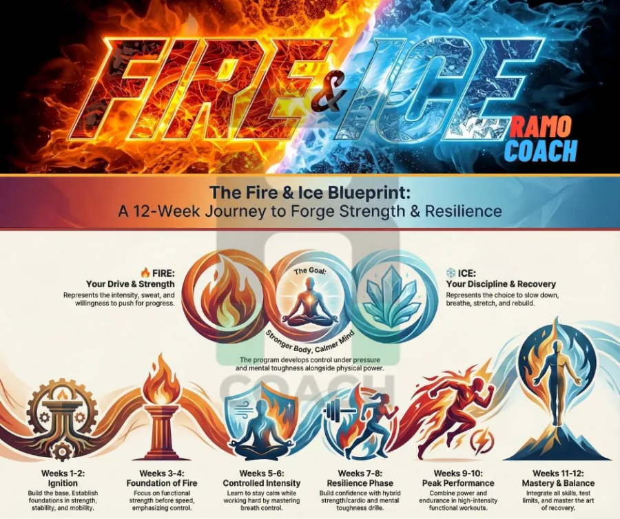 The Fire and Ice blueprint: a twelve-week journey through ignition, foundation of fire, controlled intensity, resilience, peak performance and mastery