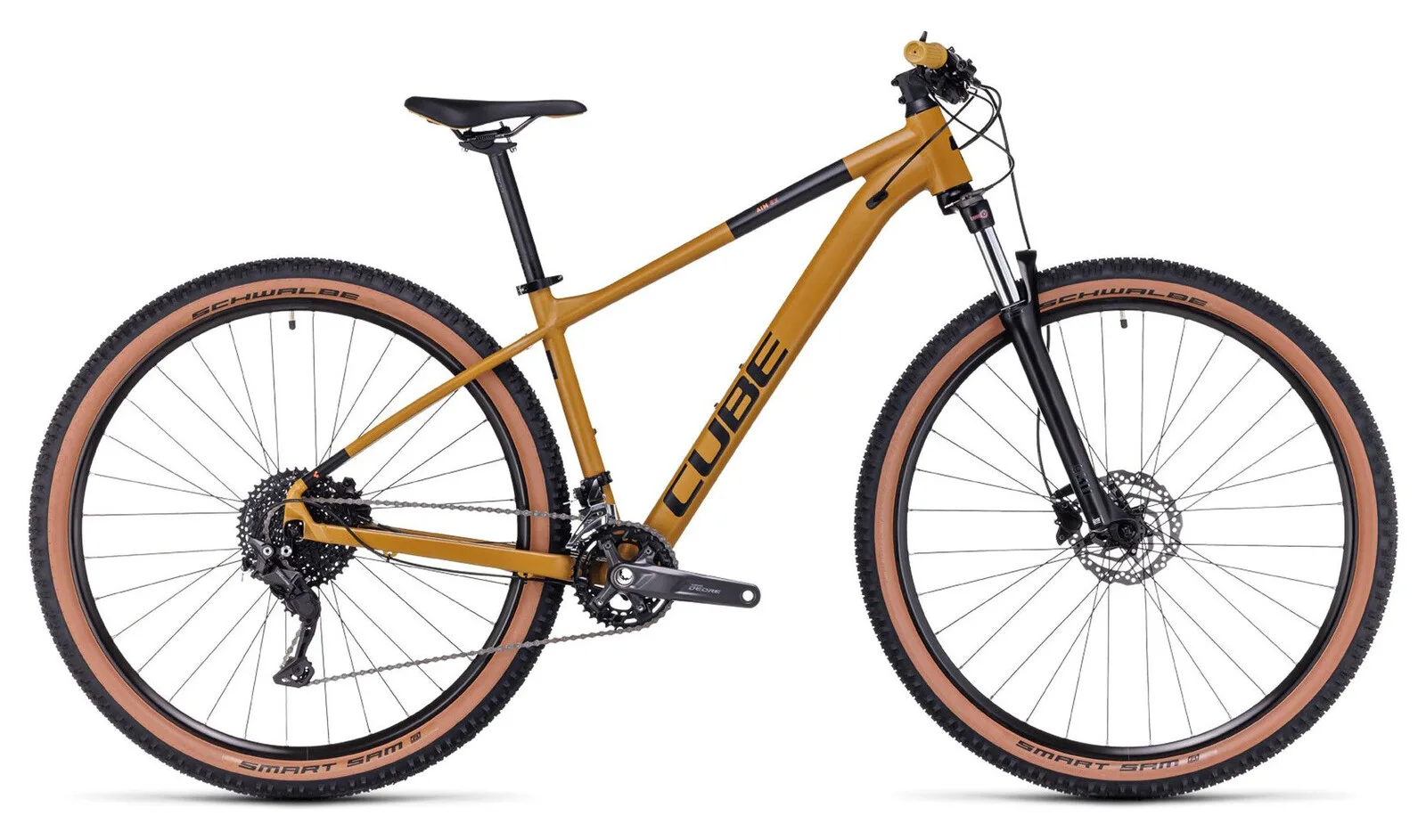 Rower górski hardtail Cube Aim EX, widok z boku